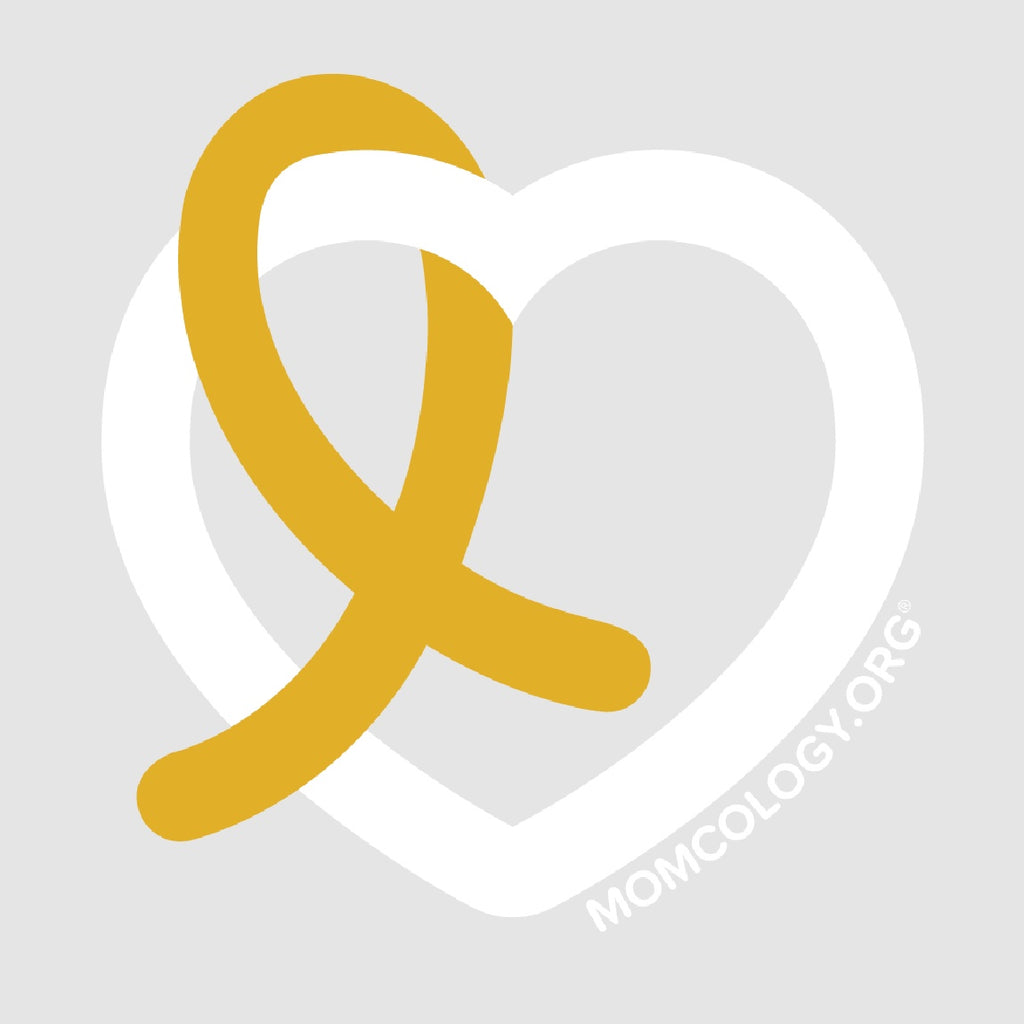 Momcology Heart Awareness STICKER