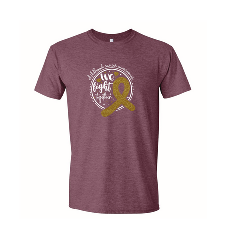 We Fight Together T-shirt | Heathered Wine