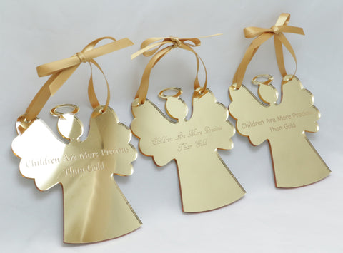 PRE-ORDER: Angel Ornament (Personalize with open text)