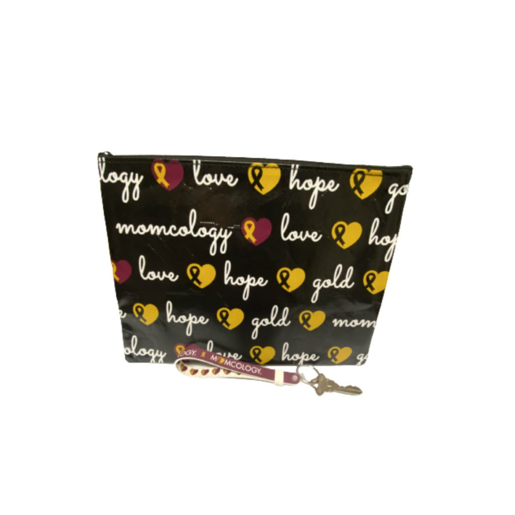 Momcology Slider Key Ring Wristlet and Zipper Bag